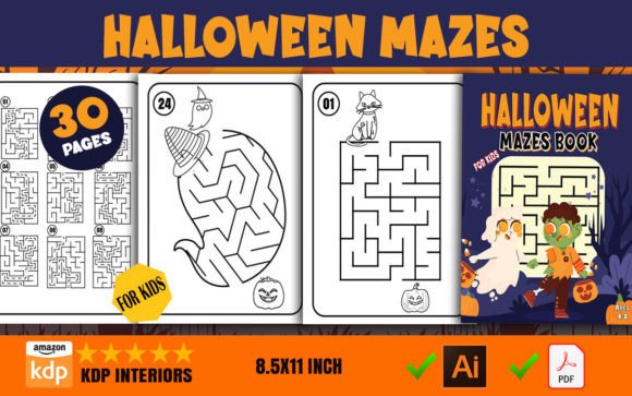 Assessing Halloween Maze Interiors for KDP: A Balanced Look at the 30-Puzzle Pack