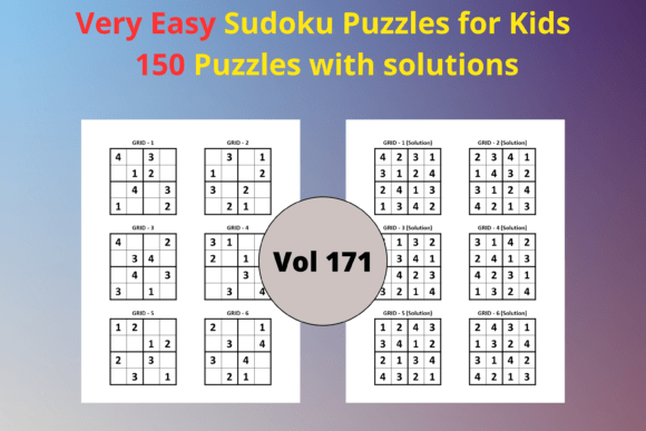 Very Easy Sudoku for Kids 171: A Ready-to-Use Puzzle Resource for Publishers and Educators
